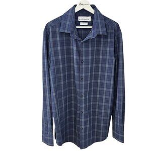 Mizzen + Main Mens Leeward Trim Fit Long Sleeve Button Up Shirt, Stretch, XL